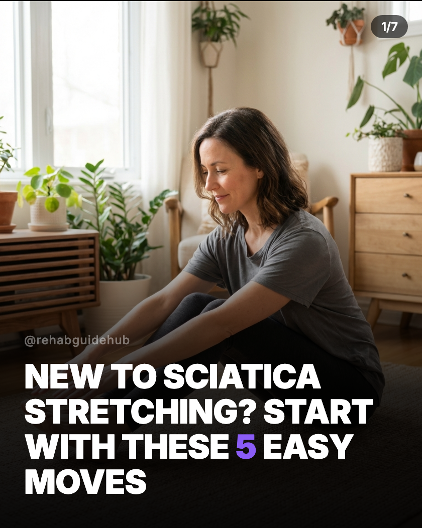 5 gentle sciatica stretches for beginners