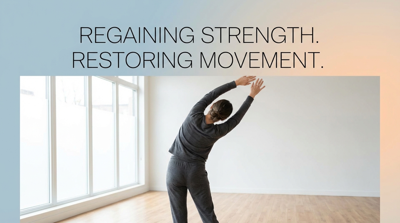 Person performing gentle stretching exercises for sciatica relief at home